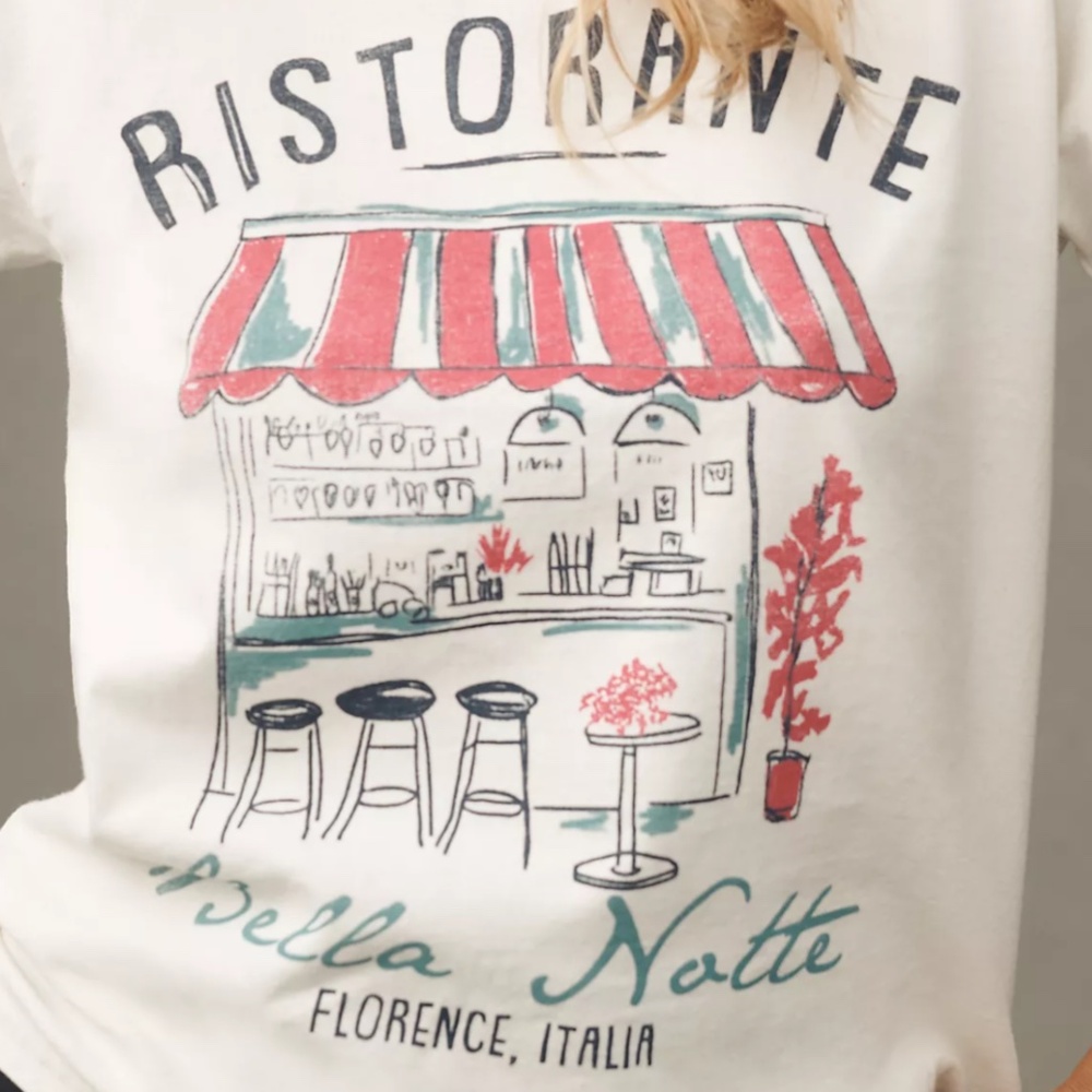 Anthro Ristorante Florence, Italy Graphic Tee M - Picture 4 of 10